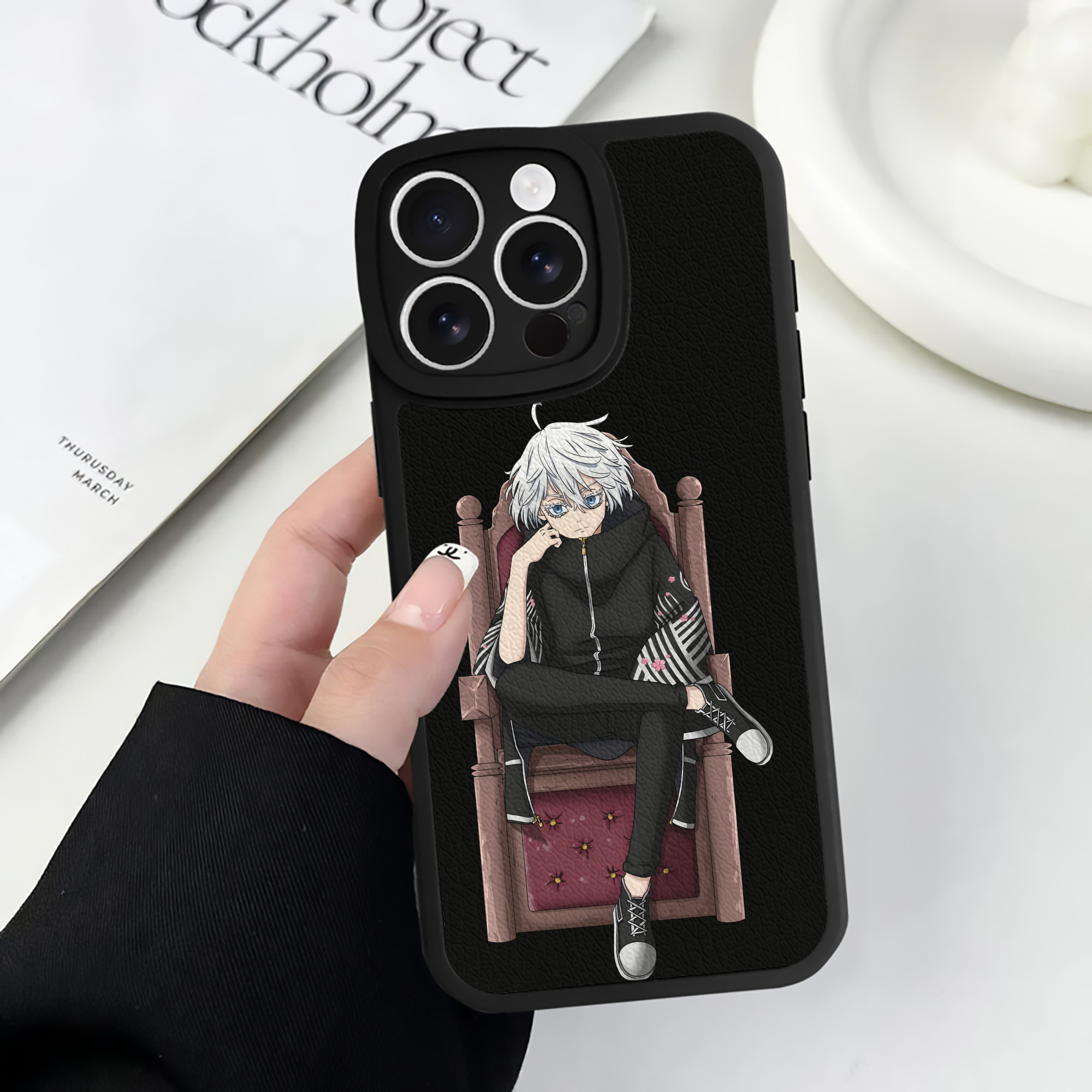（画像用） 東京リベンジャーズ Tokyo Revengers 【iPhone 16シリーズ対応】シリコンスマホケース（レザー調） 材質：シリコン